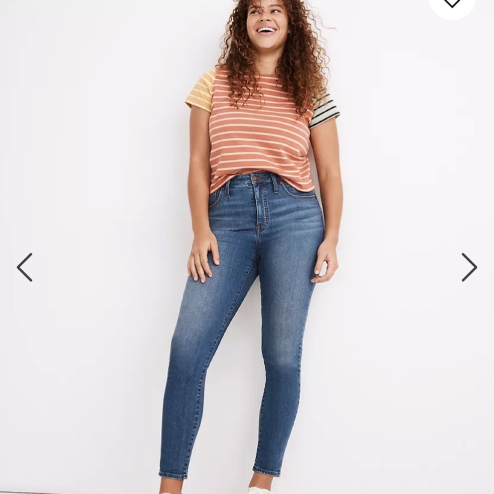Madewell Curvy High Rise Skinny Crop, size 30